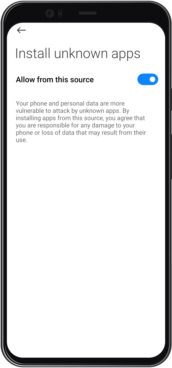 Learn how to allow installation from unknown sources to install JeetBuzz.